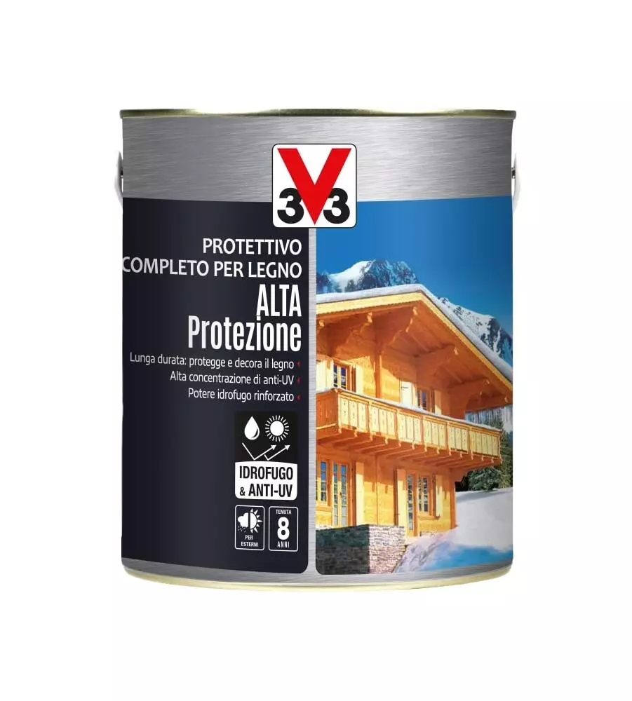 Protettivo completo per legno alta protezione a solvente, incolore - 2,5 litri